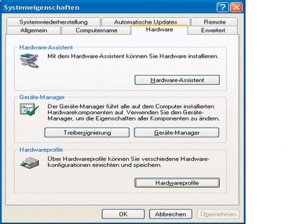 Schritt 1) Starten Sie die Systemsteuerung und wählen Sie den Punkt System und dann Hardware.
