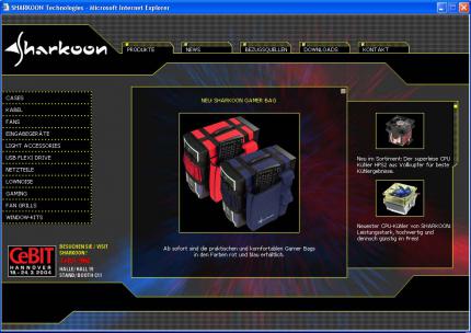 Sharkoon mit neuer Webseite
