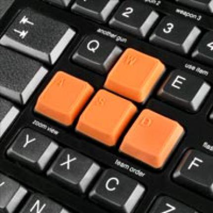 Gummierte WASD-Tasten