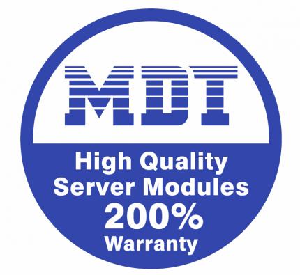 Alle ECC-registered- Servermodule werden ab sofort mit dem neuen 200% Garantie-Aufkleber gekennzeichnet.