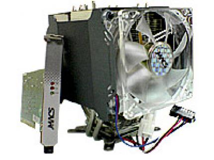 Der 'Monsoon II Lite' mit zusätzlicher PCI-Steckkarte für die Stromversorgung.