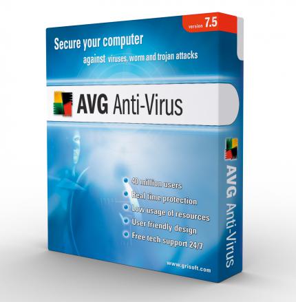 AVG Anti-Virus Free Edition: Bild der Verkaufspackung