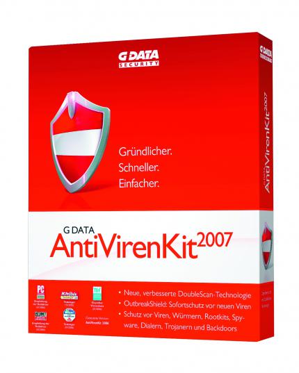 G-Data Antivirenkit 2007: Bild der Verkaufspackung