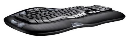 Logitech: Tastatur im Wellendesign