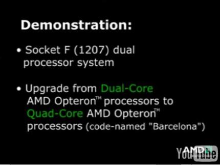 AMD: in 8 Minuten von 4-Kern-Opteron zum 8-Kern-Barcelona