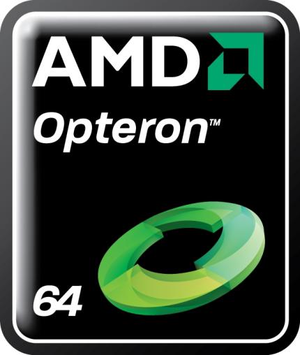 Das leuchtende Grün im neuen Opteron-Logo unterstreicht die 'grüne' Kampagne für mehr Leistung pro Watt