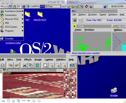 OS/2 Warp 4 bot eine damals recht moderne Oberfläche (Bild: kernelthread.com)