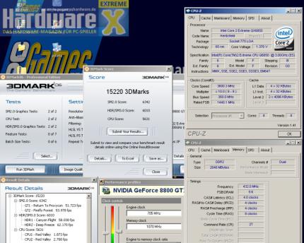 PCGH Extreme: Geforce 8800 GT im Overclocking-Test (Update: neue Werte)