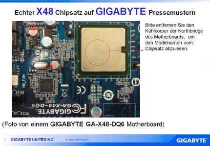 Gigabyte-Präsentation