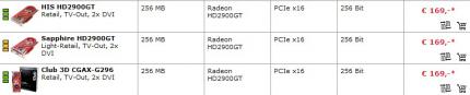 Radeon HD2900 GT endlich lieferbar
