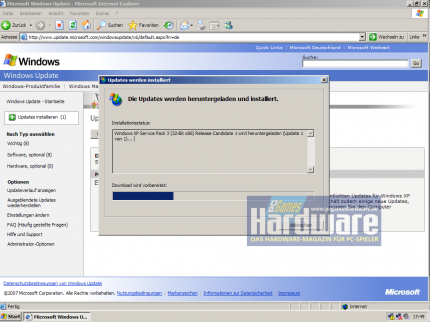 Windows XP: 10% mehr Performance mit SP3