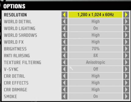 Die Setttings des 8800-GT-Benchmarks