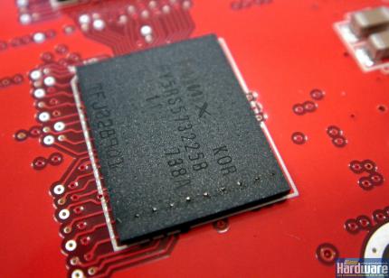 Sapphire HD2900 GT Hynix-GDDR3-RAM mit 1,1 Nanosekunden Zugriffszeit (Bild: PCGH)