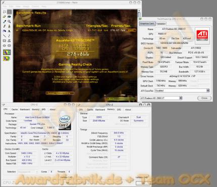 PCGH Extreme: Intel Core 2 QX9650 @ 5746 Megahertz