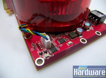 Sapphire HD2900 GT Lüfter und -Anschluss (Bild: PCGH)
