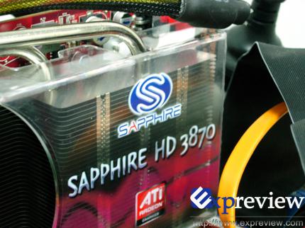Sapphire HD3870 mit neuer Kühlung und erhöhten Taktraten (Bild: Expreview.com)