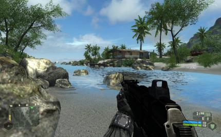 Crysis auf einer Chrome S27 (Bild: PCGH)