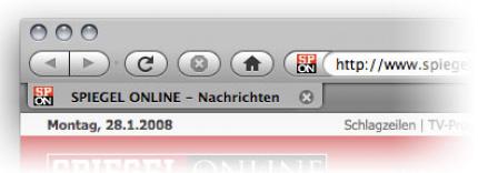 Mozilla Firefox 3.0: Mac OS X-Version - Bereits sehr gut dem Betriebssystem angepasst (Bild: Winfuture)