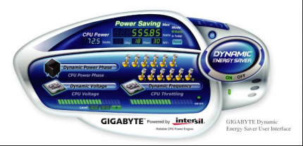 Dynamic Energy Saver - Benutzeroberfläche (Bild: www.gigabyte.co.nz)