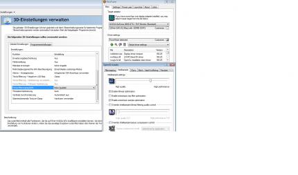 Windows Vista x86: Trotz HQ sind unter OGL die 'Optimierungen' aktiv. (Bild: PCGH)