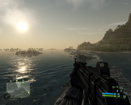 Crysis Version 1.0: 'Very High' auf der Radeon HD3870 (Bild: PCGH)