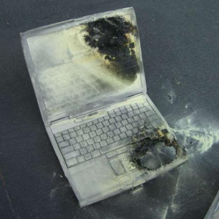 'Explodierende' Notebooks schadeten dem Ruf von Dell, doch betroffen waren auch viele andere Hersteller: Sonys Akkus waren Schuld. (Bild: regmedia.co.uk)
