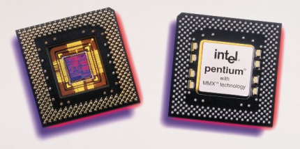Der Pentium mit der viel beworbenen MMX-Technologie