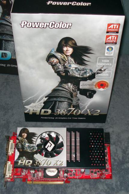 Powercolors Radeon HD3870 X2 ist dank eines eigenen Designs wesentlich kürzer als die Konkurrenzmodelle. (Bild: Fudzilla)
