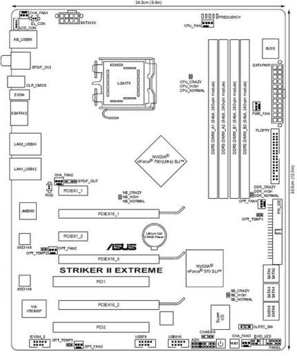 Asus Striker II Extrem/NSE: Beim Layout soll es nur minimale Unterschiede zwischen den beiden Versionen geben (Bild: Expreview.com)