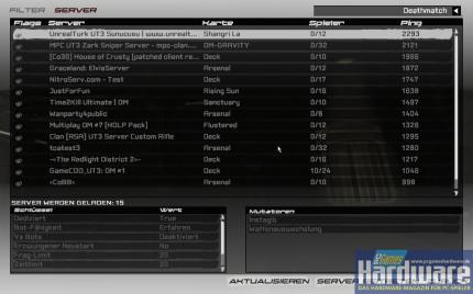 T-Mobile web'n'walk: Mit GPRS/EDGE schießen bei UT3 die Pings fast durch die Decke.