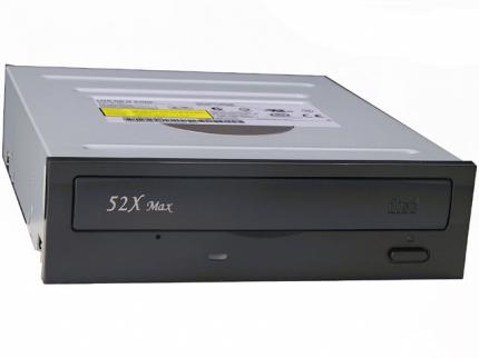 Fast schon ausgestorben: das typische CD-ROM-Laufwerk. Hier ein Modell von Lite-On.