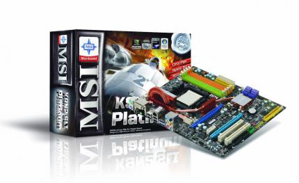 MSI K9N2 SLI Platinum mit Nforce 750a SLI (Bild: MSI)