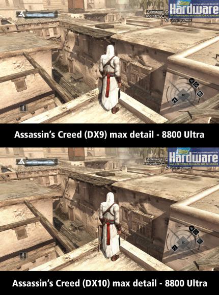 Assassin's Creed: Unter Direct X 10 gibt es gefilterte Schatten.