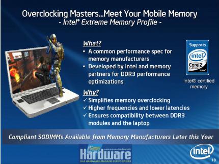 Intel Montevina RAM-Overclocking