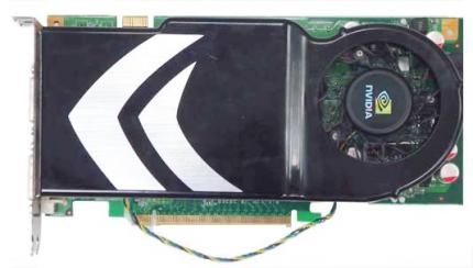 Unter dem Dual-Slot-Kühler schlummern insgesamt 2.048 MiByte GDDR3-Speicher. (Bild: Techconnect.com)