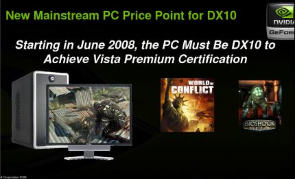 Direct X 10 wird ab Juni Pflicht, sofern PC-Hersteller das Premium Ready-Logo für Vista einsetzen wollen.