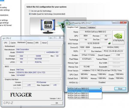 Leistung pur: Quad-SLI auf einem Skulltrail-System. (Bild: xtremesystems.org)