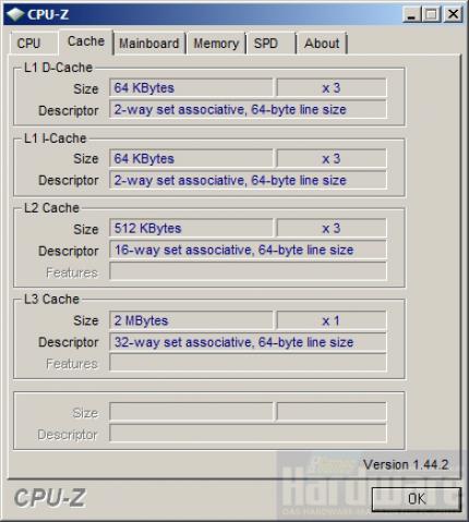 AMD Phenom X3 8750: drei Kerne à 2,4 GHz und 3x 512 KiByte Level-2-Cache (Bild: PCGH)