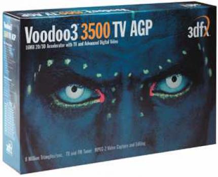 Später folgte noch die Voodoo 3 3500 mit höheren Taktraten und TV-Tuner.