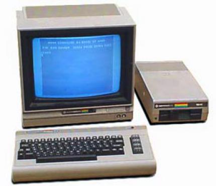 Der C64 mit Monitor und Laufwerk, auch als 'Brotkasten' bekannt (Bild: homepage.mac.com)
