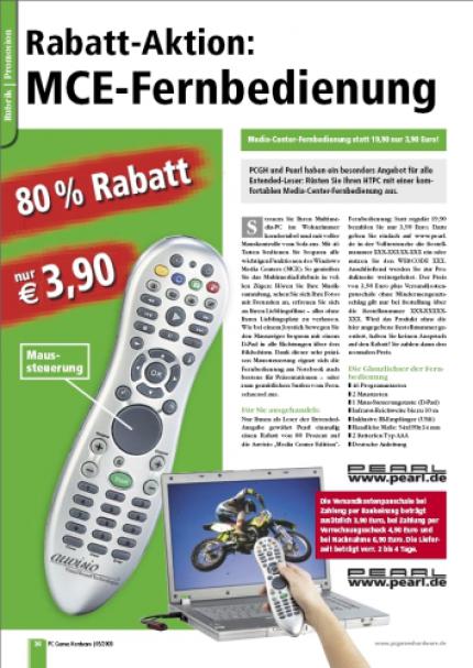 MCE-Fernbedienung zum Schnäppchenpreis (Bild: PCGH)