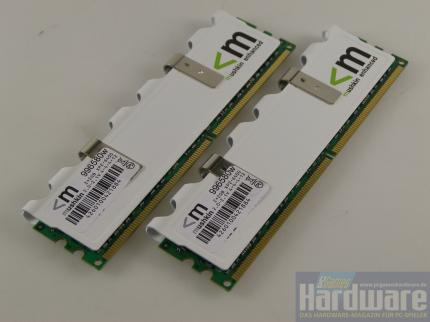 Muchkins 996580w: Fünf Leser testen das weiße DDR2-800-Kit und dürfen es behalten. (Bild: PCGH)