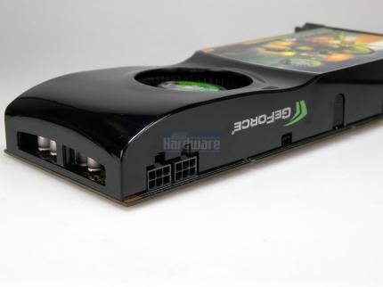 Point of View Geforce 9800 GTX: Zwei 6-in-PCIe-Anschlüsse zur Stromversorgung (Bild: PCGH)