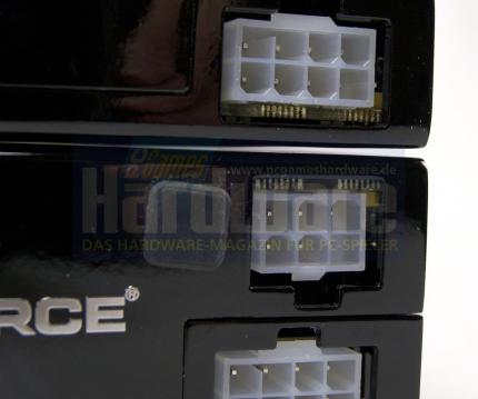 Evga e-Geforce 9800 GX2 SSC (oben): Nochmal in aus anderer Perspektive.