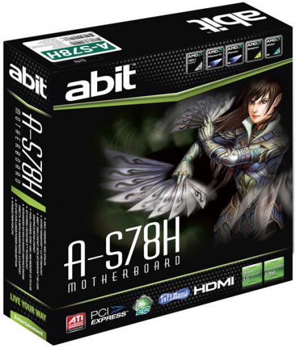 Abit: Mit dem A-S78H erweitert der Hersteller sein Portfolio um ein Mainboard auf Basis des 780G-Chipsatzes aus dem Hause AMD (Bild: Abit)