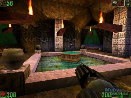 Feuer, Wasser, Licht - diese Effekte! 1998 staunten wir nicht schlecht, vor allem mit einer 3dfx-Karte und Glide sah Unreal fantastisch aus. (Bild: Mobygames)