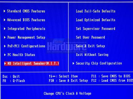 Gigabyte EP45-DS4: P45-BIOS-Optionen bei Gigabyte (Bild: PCGH)