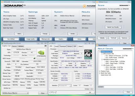 Nvidia Hybrid-SLI: 3DMark06-Punkte mit integrierter Grafik des Nforce 780a SLI (Bild: PCGH)