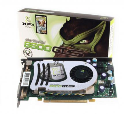 Für das 2-Jahres-Mega-Abo steht diese übertaktete Xfx Geforce 8600 GTS zur Auswahl.