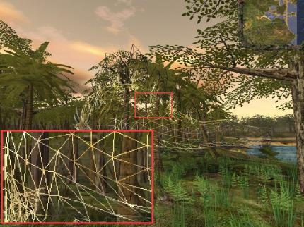 Programmierer bauen ihre 3D-Welten aus Vielecken zusammen. Je mehr dieser Polygone zum Einsatz kommen, desto realistischer sieht das Spiel aus.